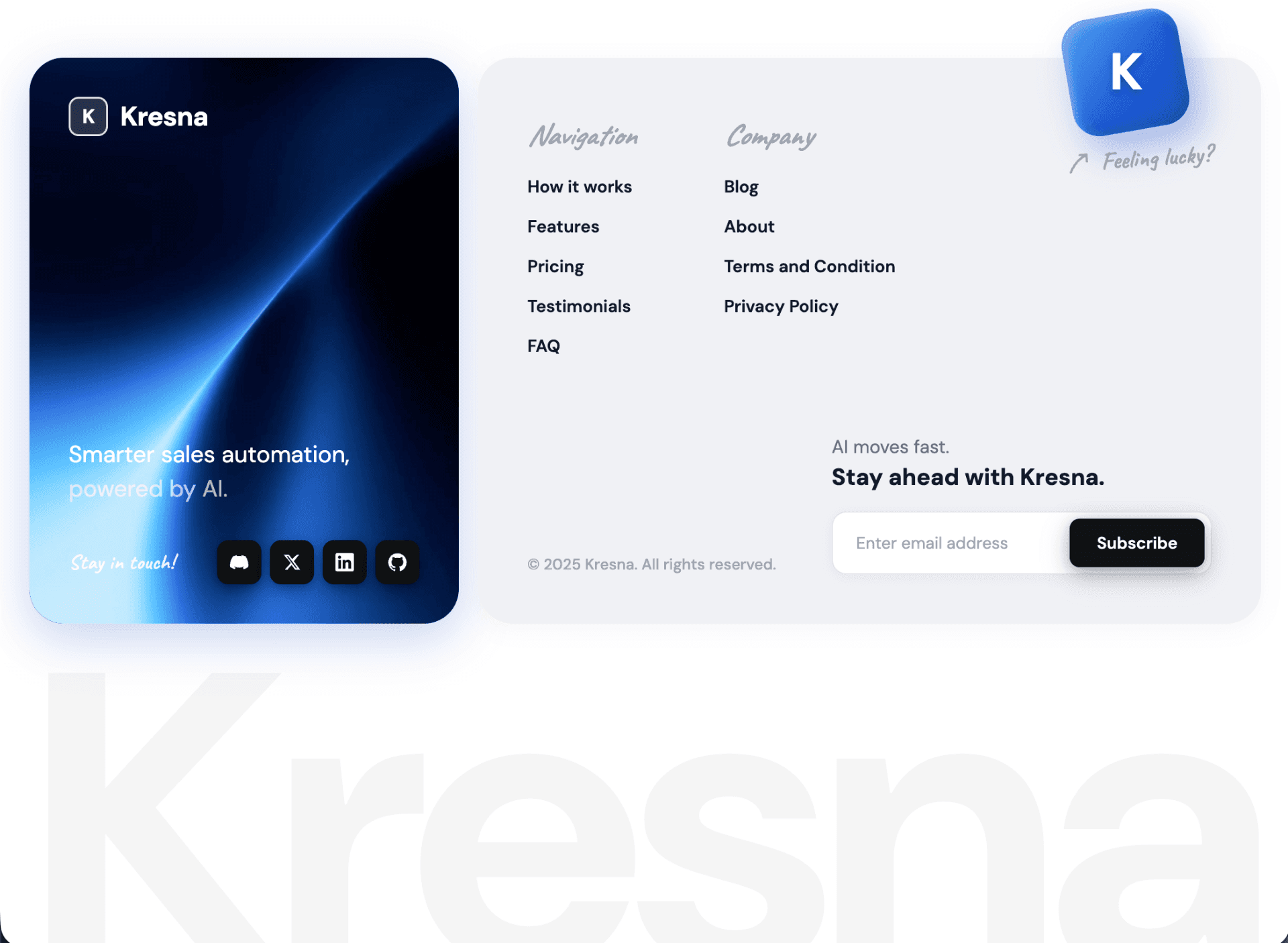 Kresna Footer