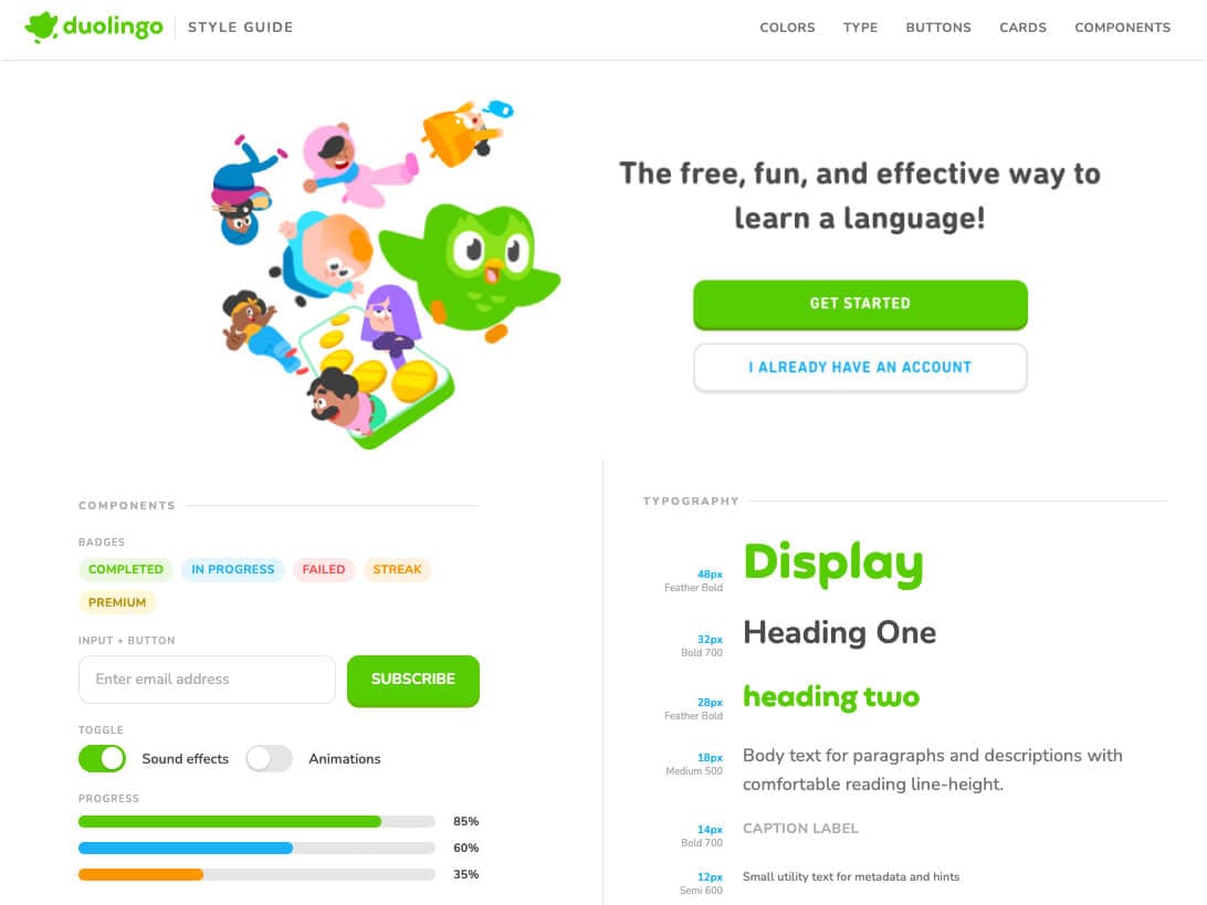 Duolingo Styleguide